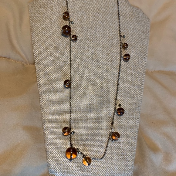 J Crew root beer glass beads pendant - Picture 6 of 7
